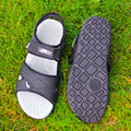 AZ Spot Men’s Midnight Black Cross-Strap Sporty Sandals