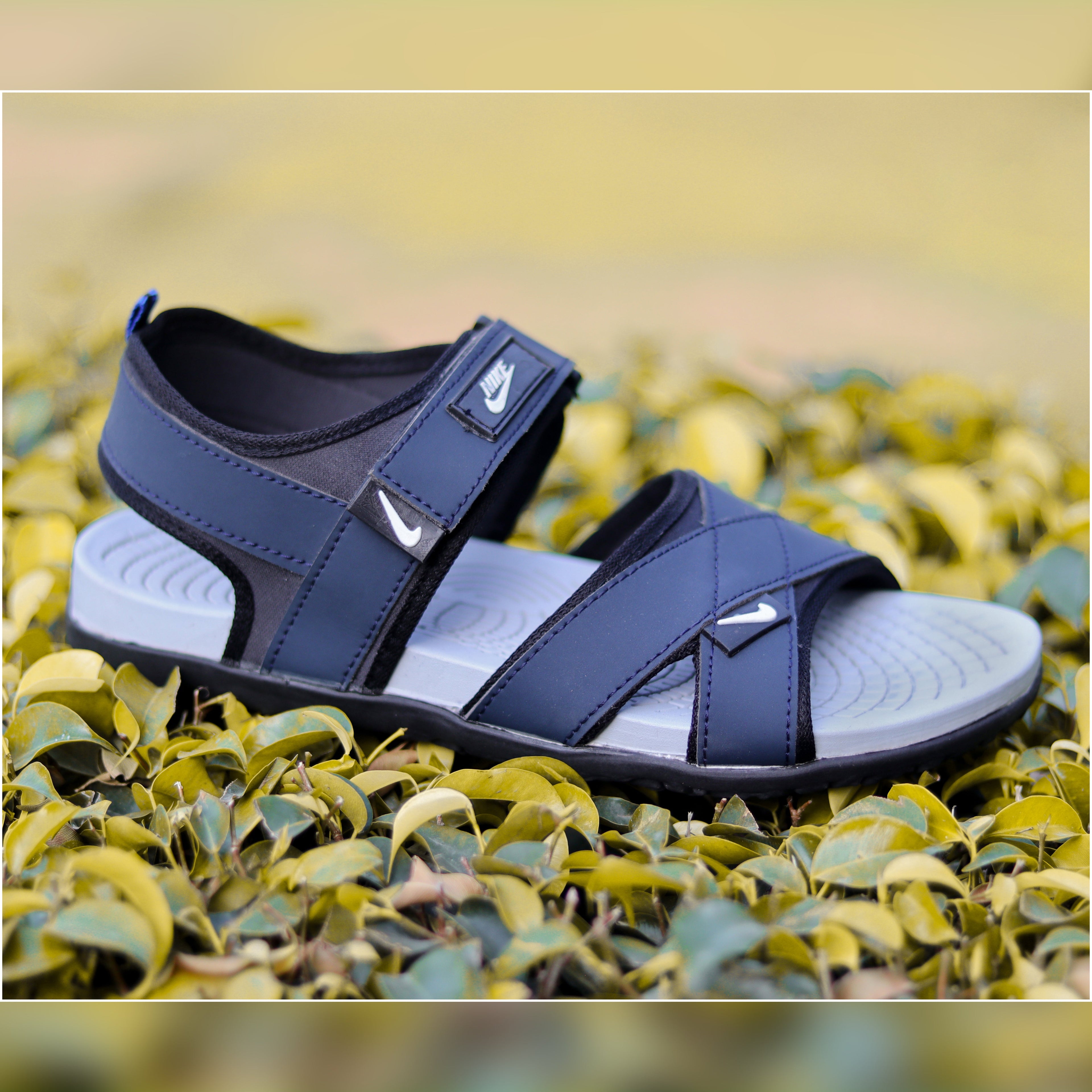 AZ Spot Men’s Navy Blue Cross-Strap Sporty Sandals