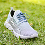 AZ Spot Men's Slate Grey Sporty Mesh Sneakers – Lightweight Training Shoes with Cushioned Comfort Sole