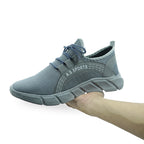 AZ Sport Men's Lightweight Breathable Mesh Running Shoes - Grey Casual Sneakers