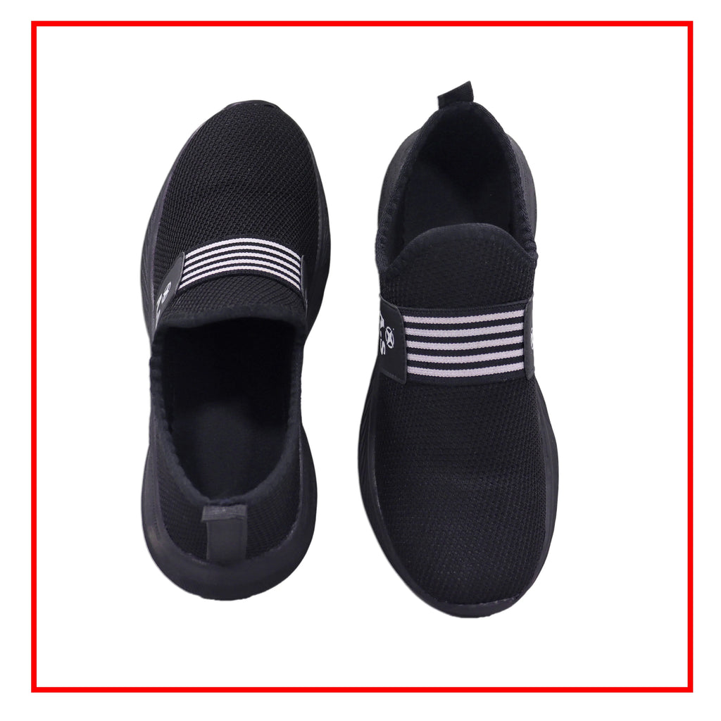 AZ Spot | Men’s Black Mesh Sneakers - Lightweight Slip-On Walking Shoes | A.S Edition