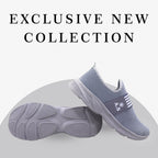 AZ Spot Men's Cloud-Gray Mesh Slip-On Sneakers – Ultra-Lightweight Breathable Walking & Gym Shoes