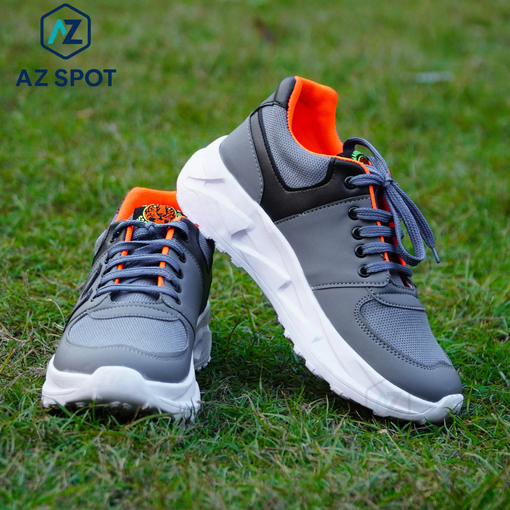 AZ Spot Men’s Sports Shoes (Gray) – Lightweight Running & Walking Sneakers | Free Delivery Pakistan