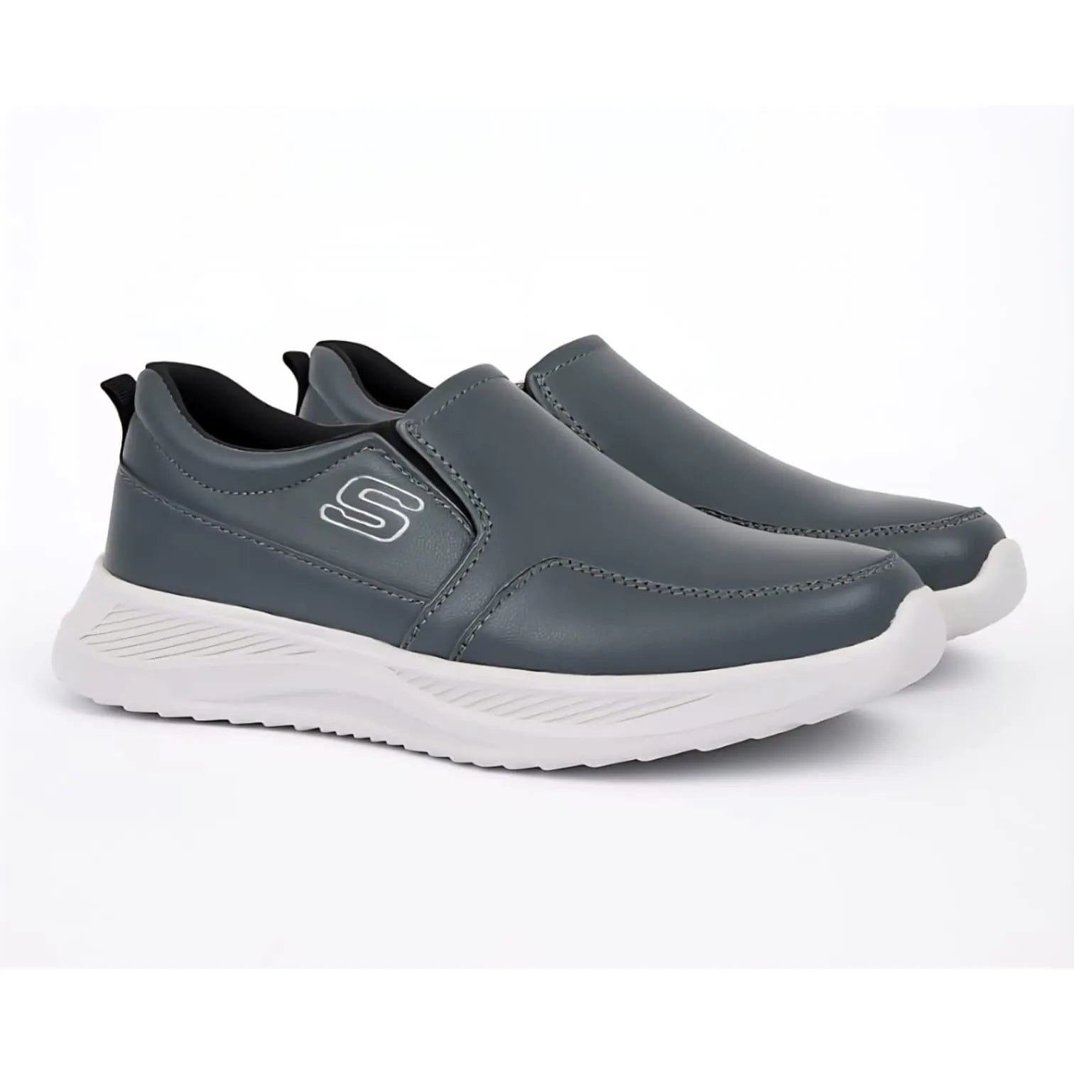 AZ Spot Men’s Black Slip-On Sneakers – Lightweight Comfortable Casual Shoes