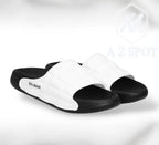 AZ Spot | Men’s Balmain Inspired Puffy Slides - Premium White & Black Comfort Sandals