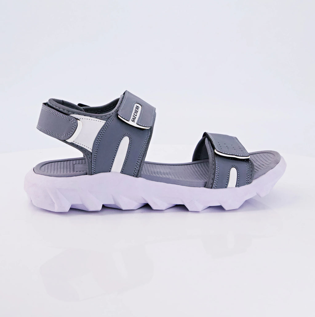 Skechers Men’s Grey Sport Sandals with Adjustable Straps | AZ Spot